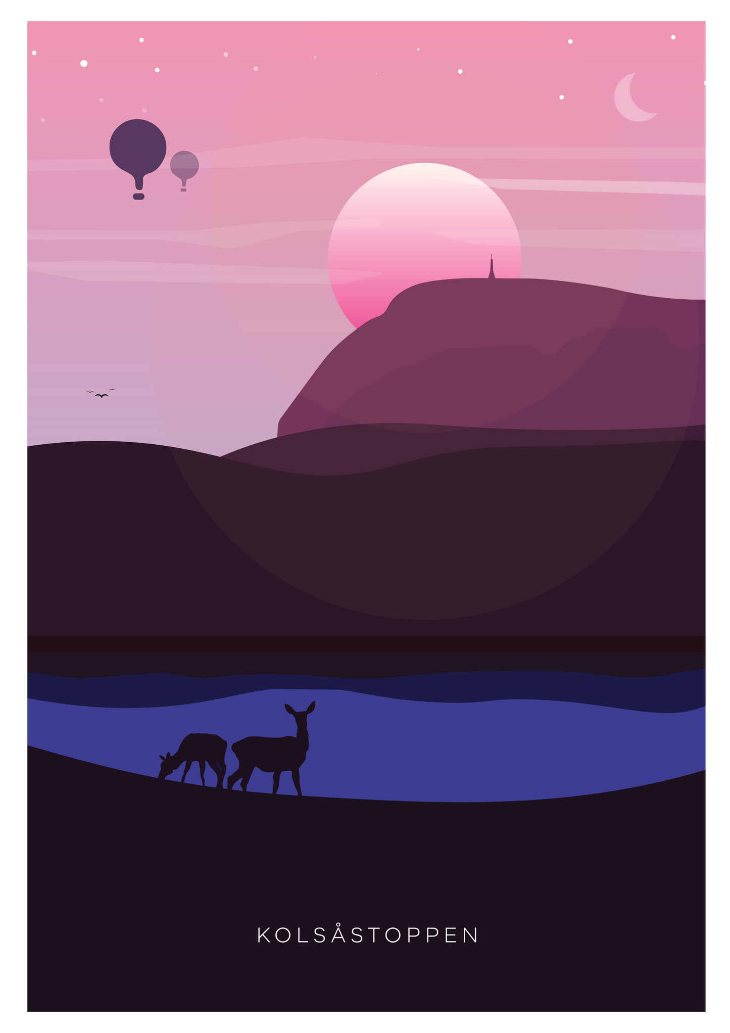 Kolsåstoppen solnedgang