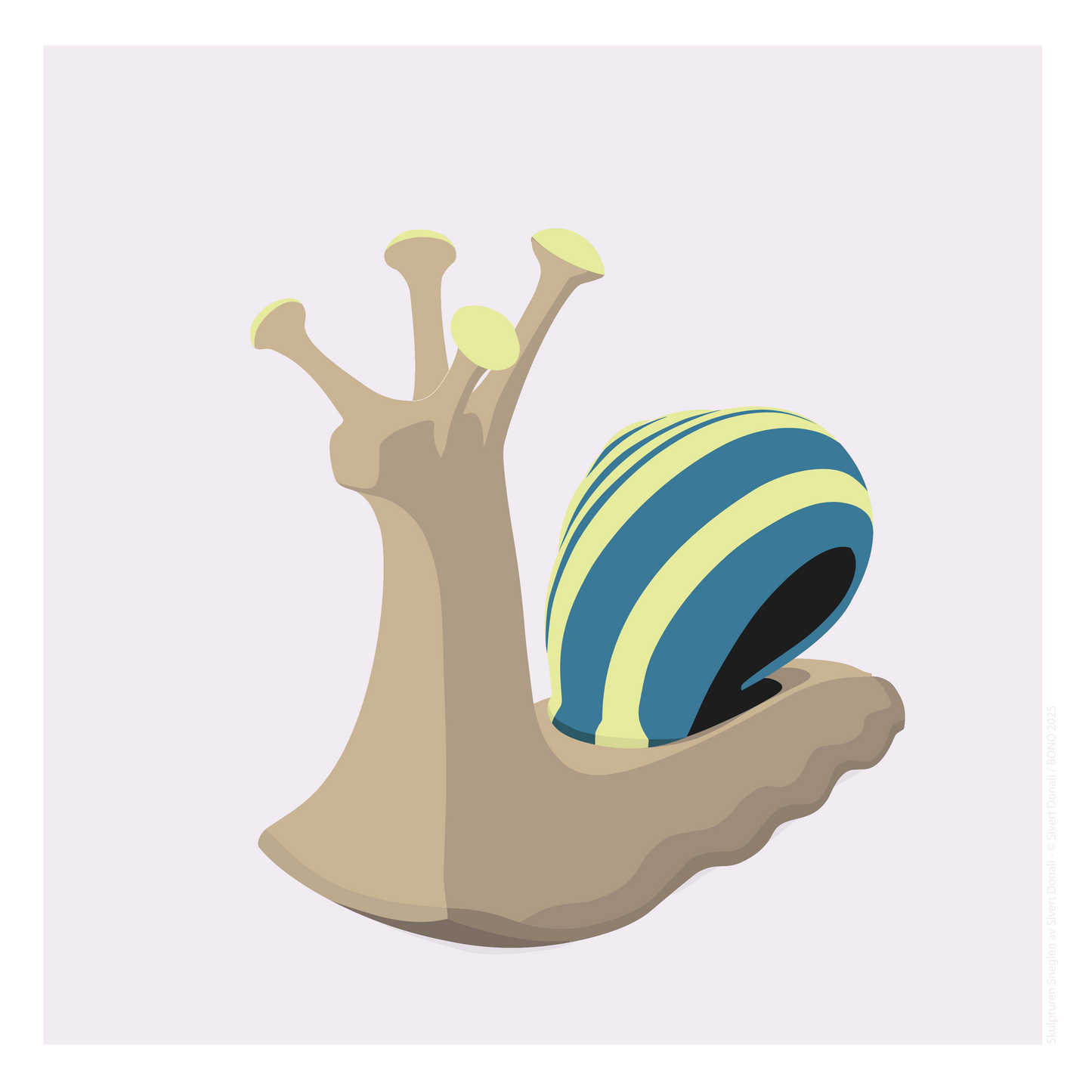 Sneglen rosa fremside