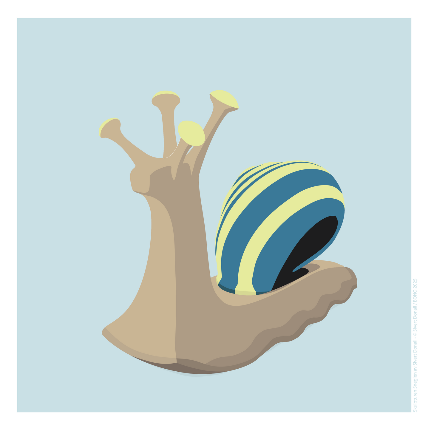 Sneglen blå fremside