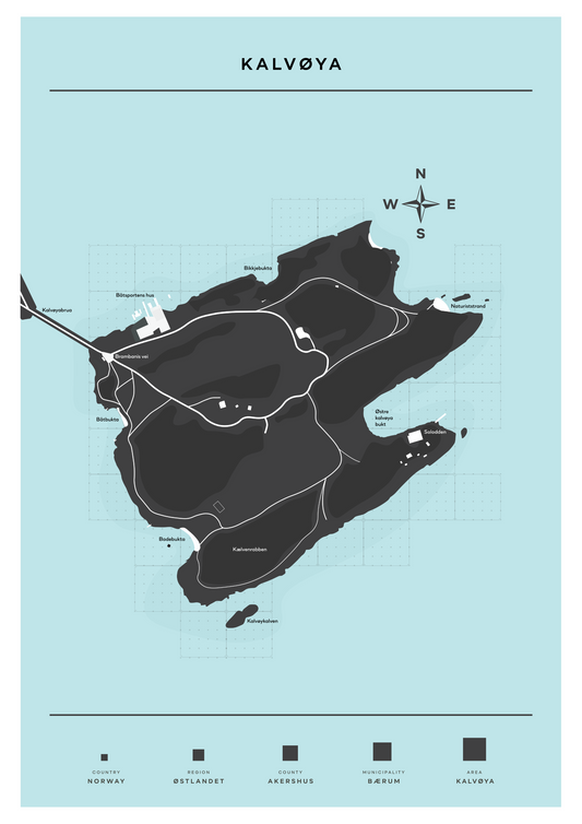 Kalvøya kart